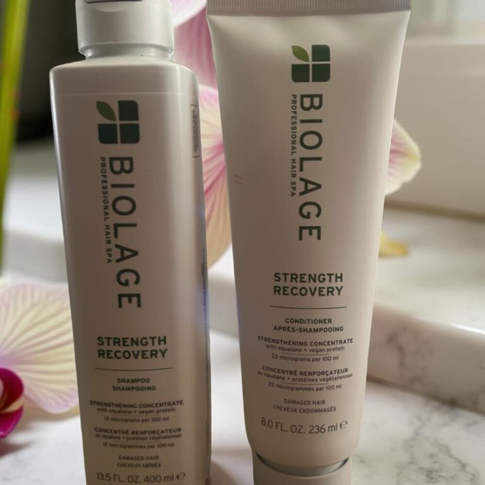 Biolage Strength Recovery Shampoo 13.5 oz Conditioner 8 oz